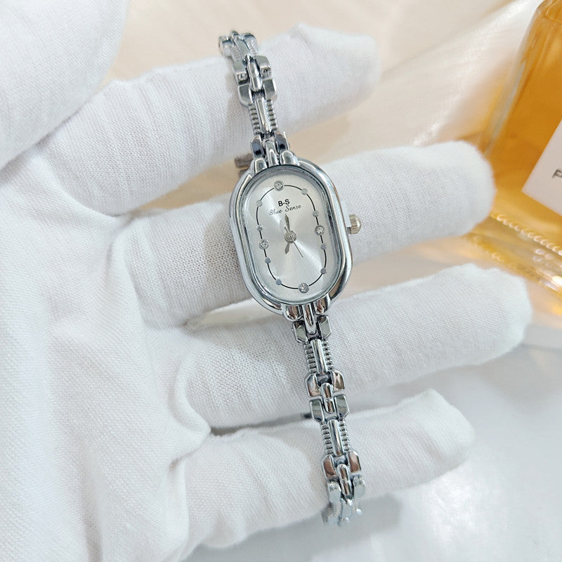 Retro Luxe Diamond-Encrusted Women's Watch