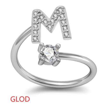 Your Initial, Your Story — Silver & Gold Letter Ring