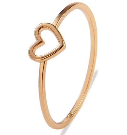 Wear Your Heart — Hollow Heart Couple Ring♡