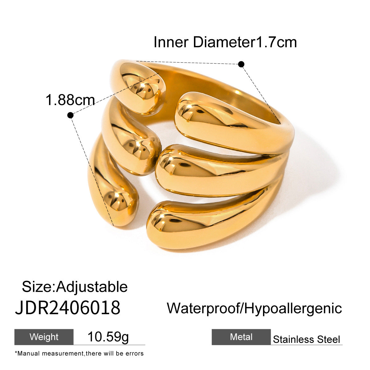 Gold ring for artistic souls