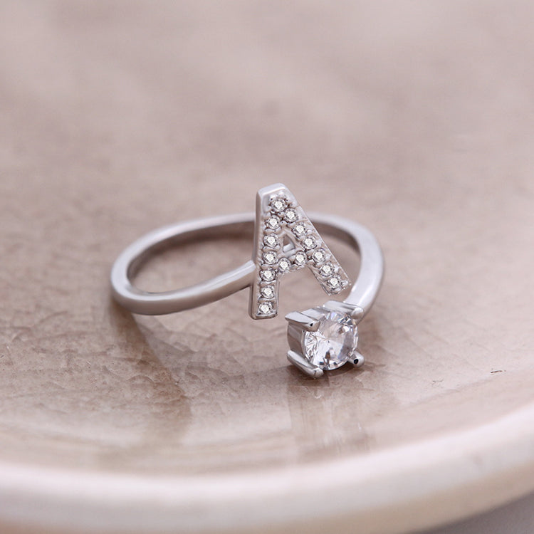 Your Initial, Your Story — Silver & Gold Letter Ring