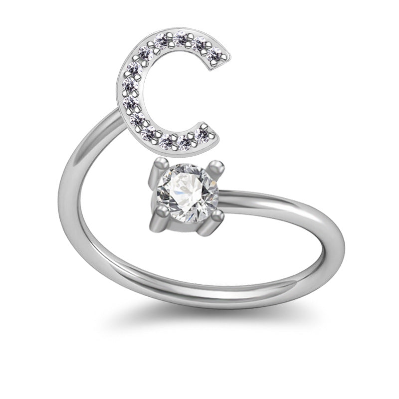 Your Initial, Your Story — Silver & Gold Letter Ring