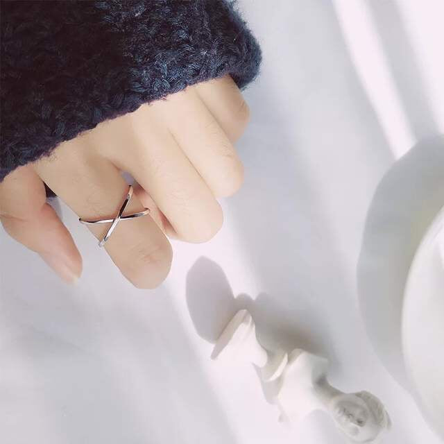Retro Geometric Copper Ring