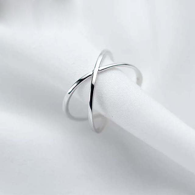 Retro Geometric Copper Ring