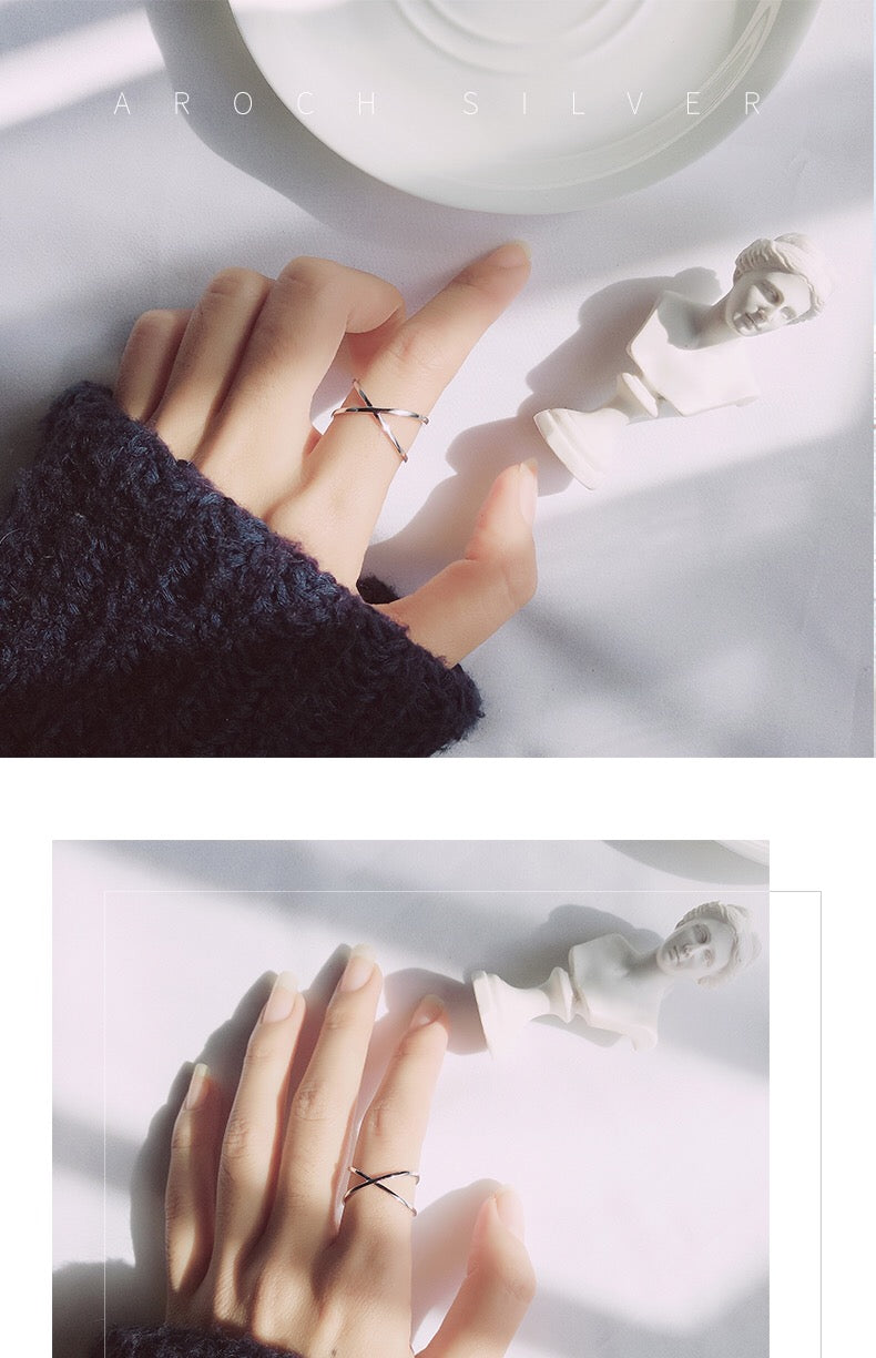 Retro Geometric Copper Ring