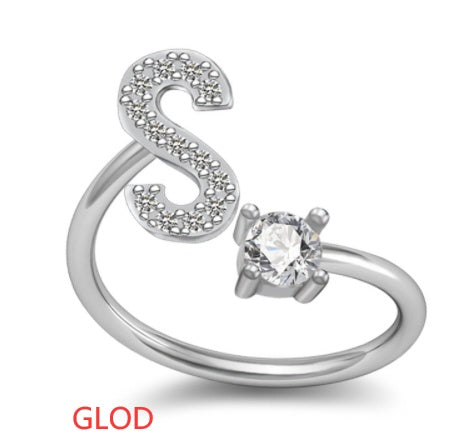 Your Initial, Your Story — Silver & Gold Letter Ring