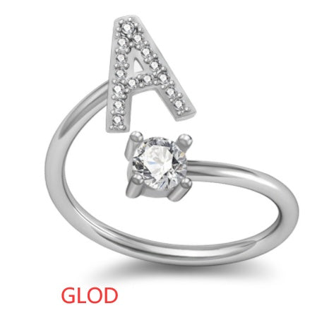 Your Initial, Your Story — Silver & Gold Letter Ring