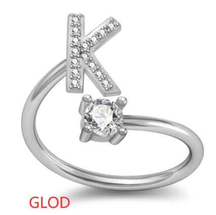 Your Initial, Your Story — Silver & Gold Letter Ring