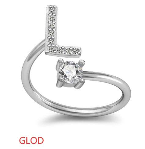 Your Initial, Your Story — Silver & Gold Letter Ring