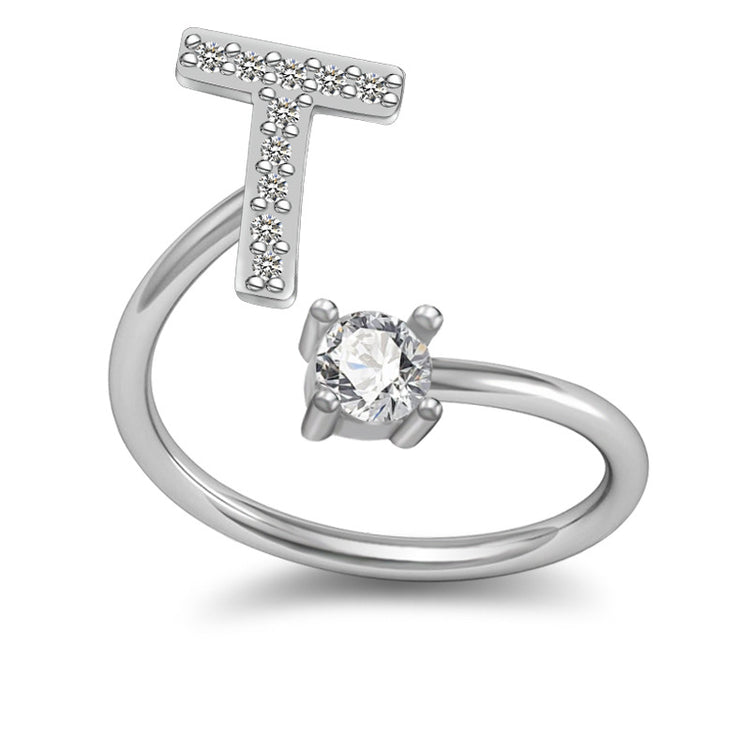 Your Initial, Your Story — Silver & Gold Letter Ring