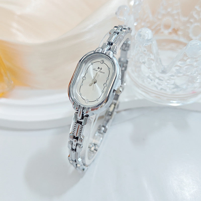 Retro Luxe Diamond-Encrusted Women's Watch