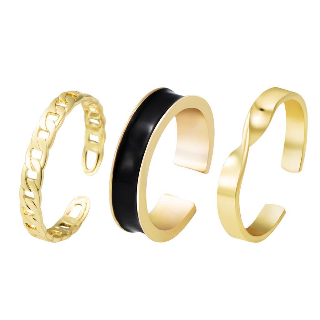 Stack, Style, Shine — The Triple Threat Ring Set