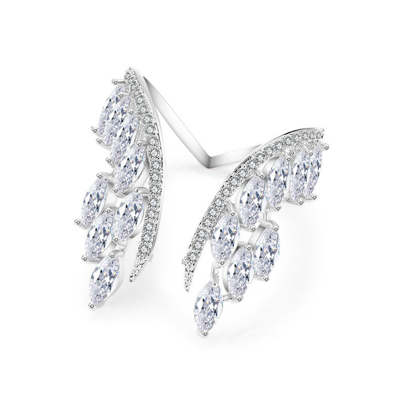 Wings on Your Finger — Angel Wing Rhinestone Ring