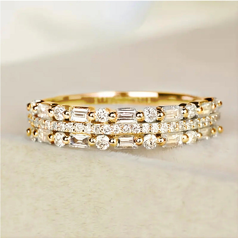 Three Layers, One Statement — Multilayer Zircon Ring