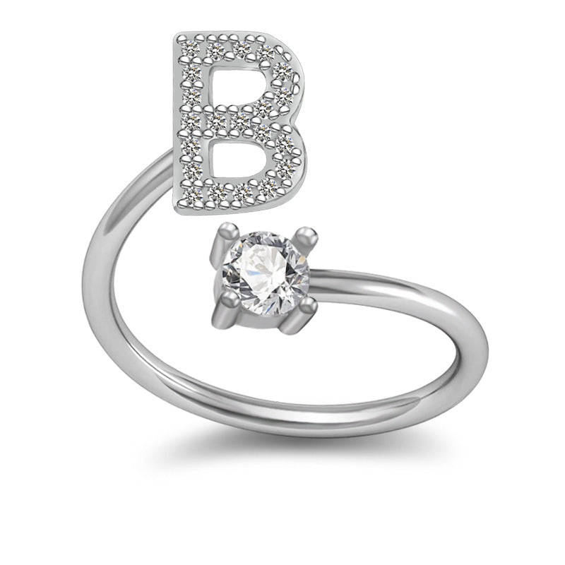 Your Initial, Your Story — Silver & Gold Letter Ring