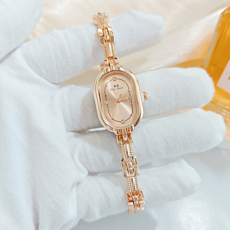 Retro Luxe Diamond-Encrusted Women's Watch
