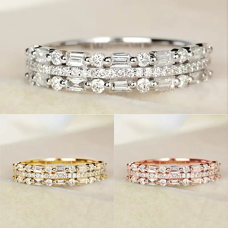 Three Layers, One Statement — Multilayer Zircon Ring