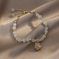 Pearl Inlaid Geometric Cuff Bracelet