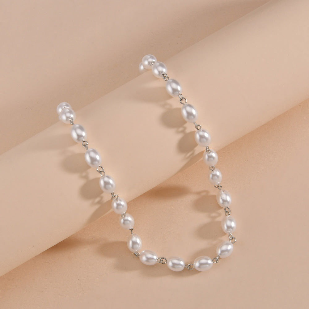 Elegant Pearl Clavicle Necklace
