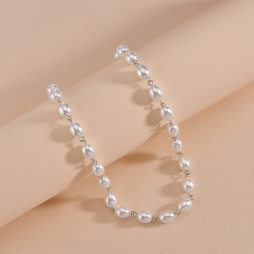 Elegant Pearl Clavicle Necklace