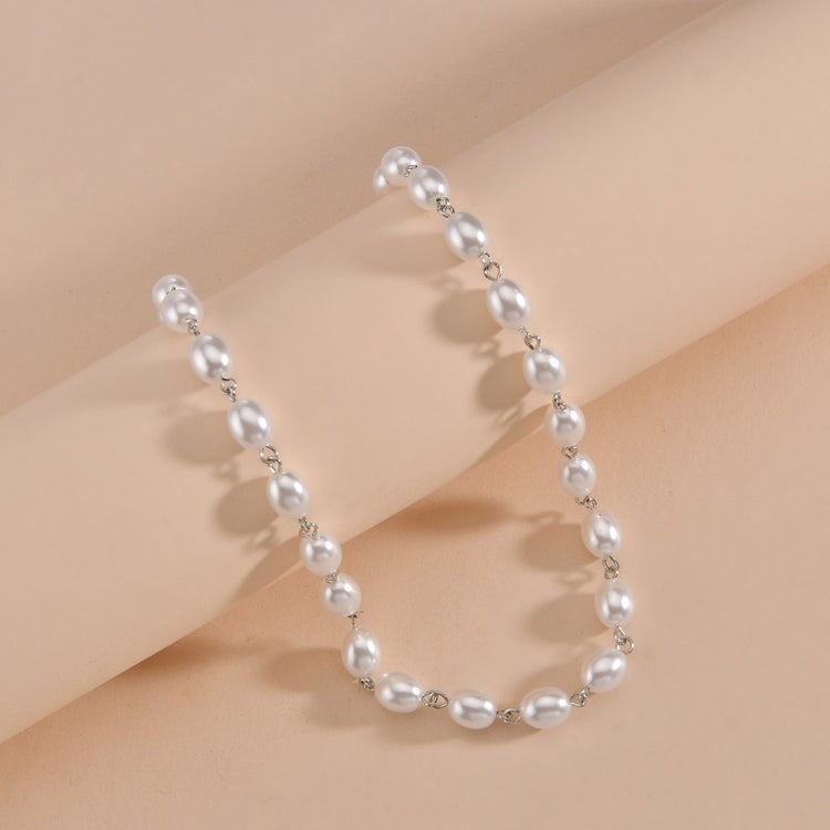 Elegant Pearl Clavicle Necklace
