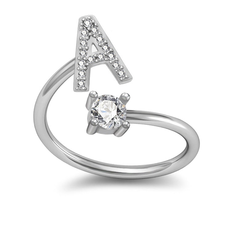 Your Initial, Your Story — Silver & Gold Letter Ring