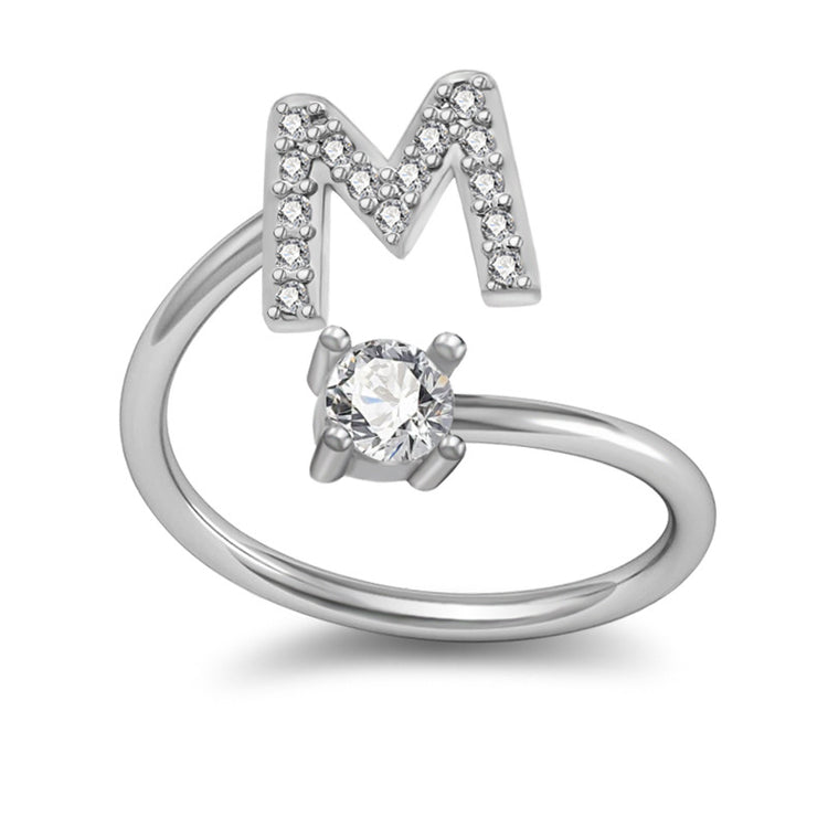 Your Initial, Your Story — Silver & Gold Letter Ring