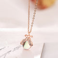 Lucky Ladybug Zircon Bridal Necklace