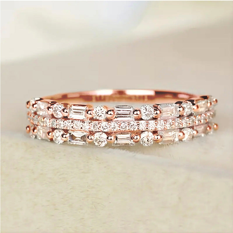 Three Layers, One Statement — Multilayer Zircon Ring