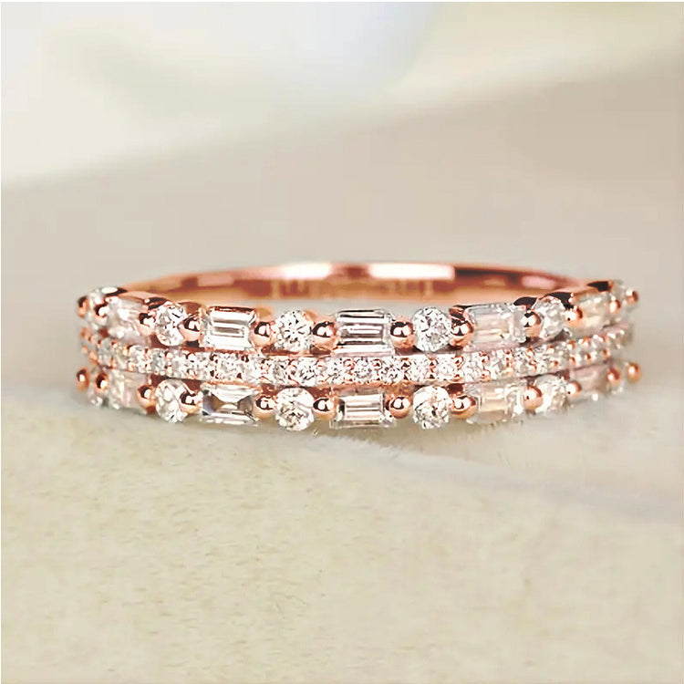 Three Layers, One Statement — Multilayer Zircon Ring