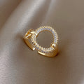 Circle of Elegance — Classic Zircon Ring ○