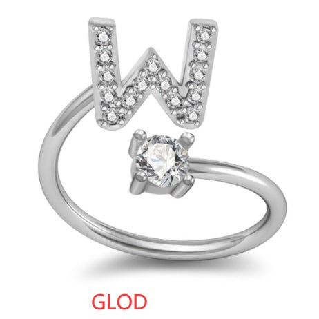 Your Initial, Your Story — Silver & Gold Letter Ring