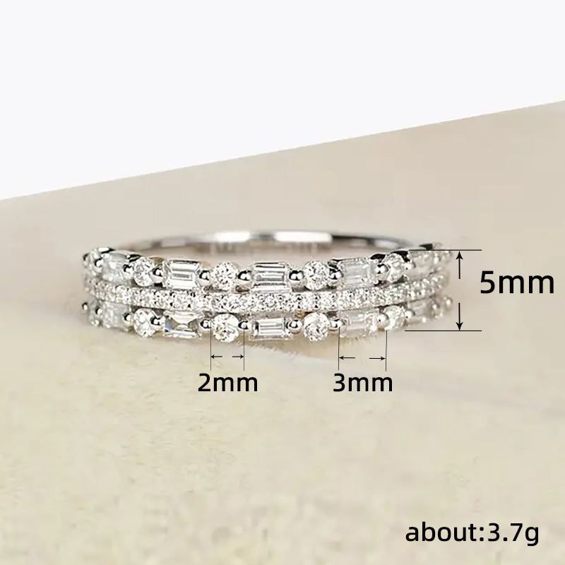 Three Layers, One Statement — Multilayer Zircon Ring