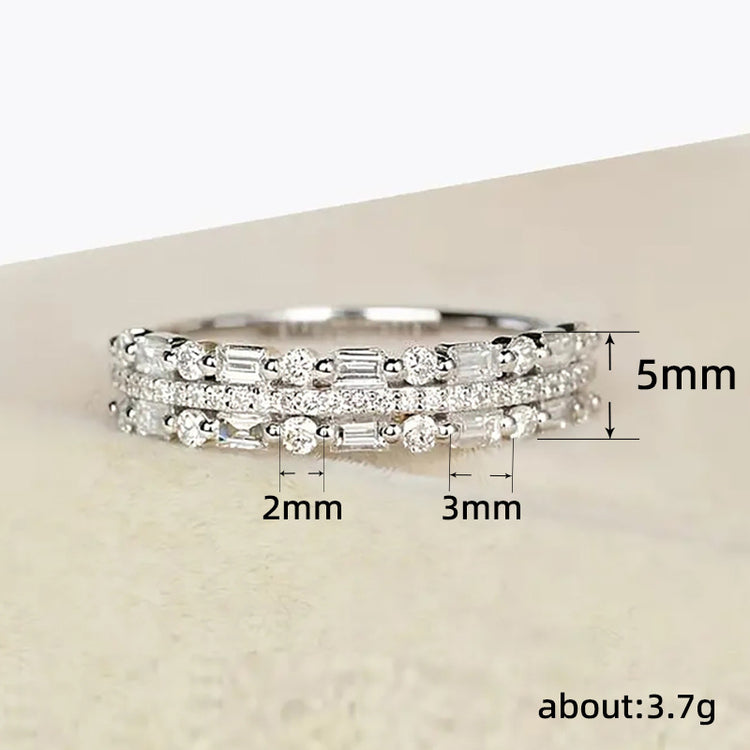 Three Layers, One Statement — Multilayer Zircon Ring