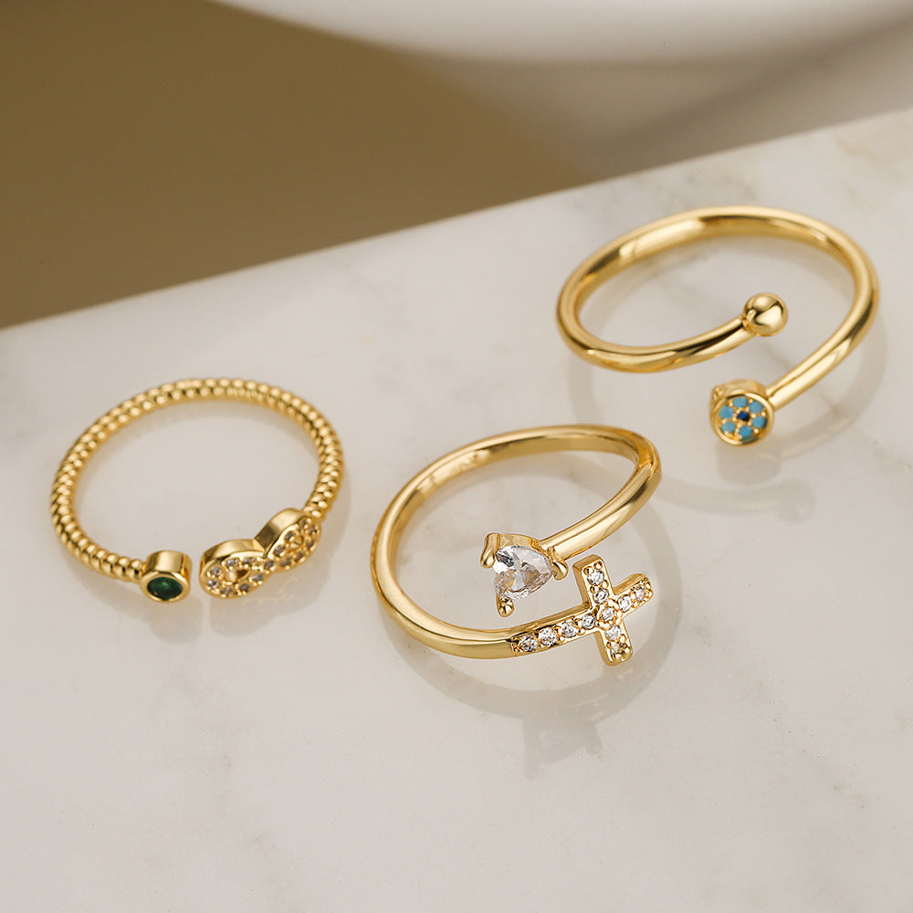 Gold rings with infinite meaning♡