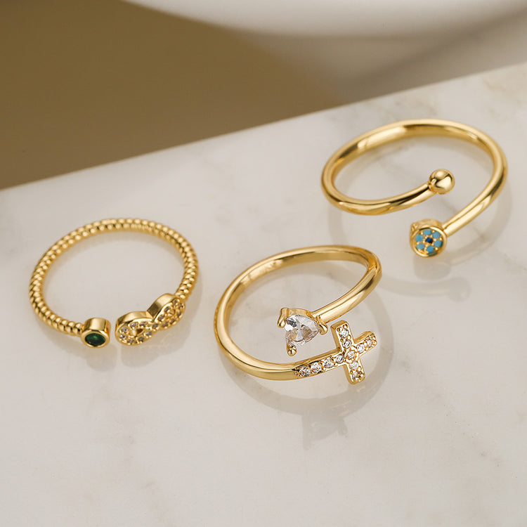 Gold rings with infinite meaning♡