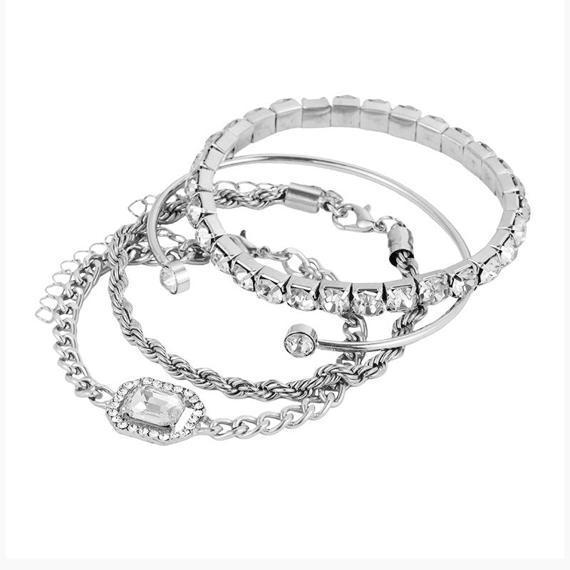 Luxury Crystal Bracelet Set of 4