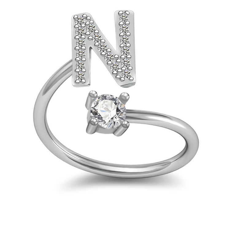 Your Initial, Your Story — Silver & Gold Letter Ring
