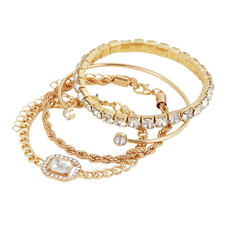 Luxury Crystal Bracelet Set of 4