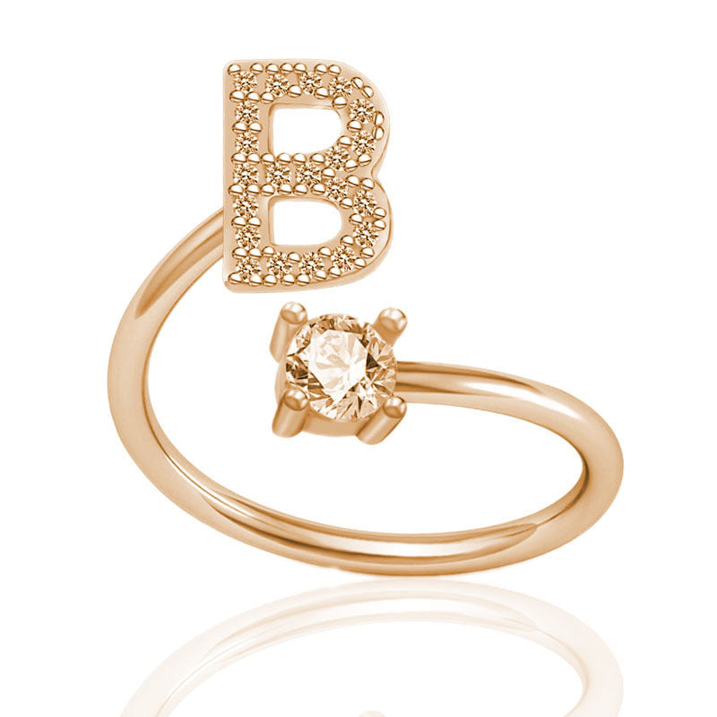 Your Initial, Your Story — Silver & Gold Letter Ring