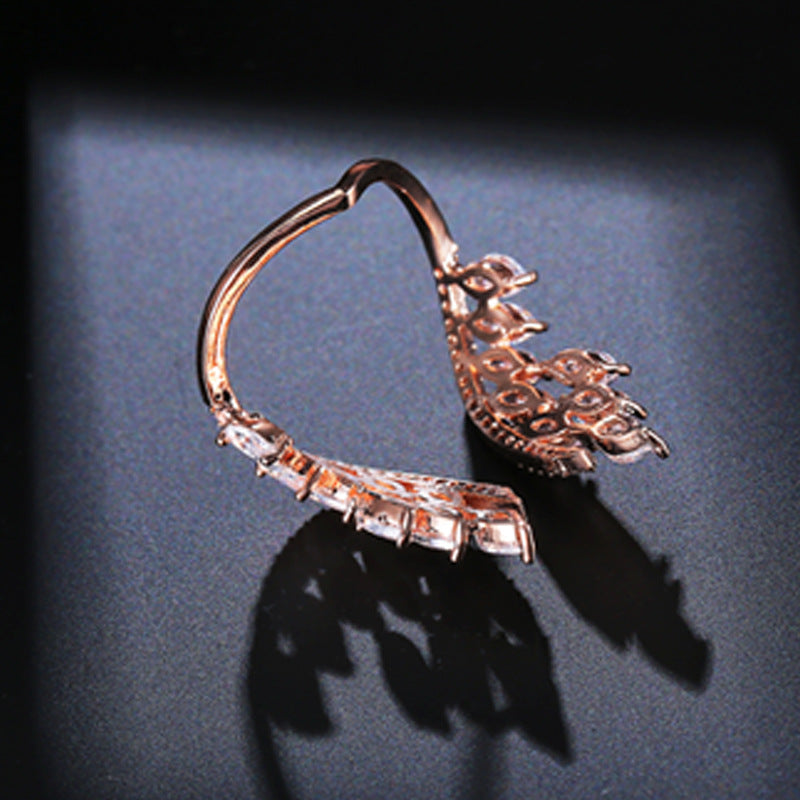 Wings on Your Finger — Angel Wing Rhinestone Ring