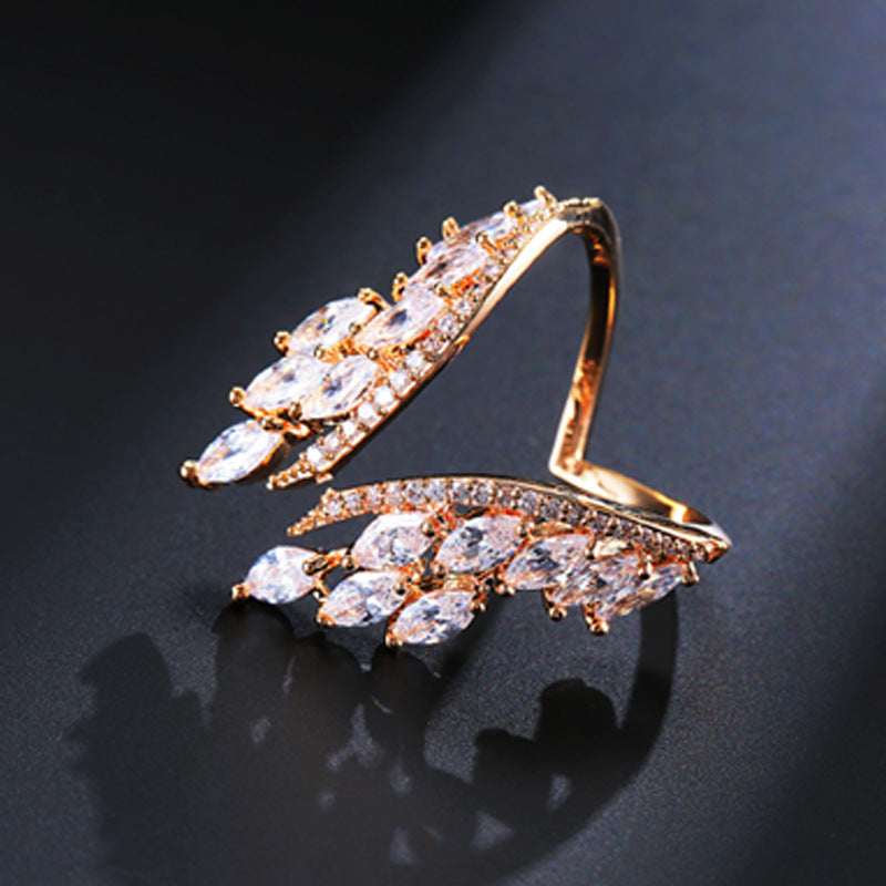 Wings on Your Finger — Angel Wing Rhinestone Ring