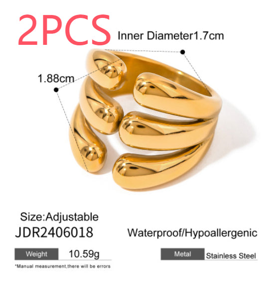 Gold ring for artistic souls