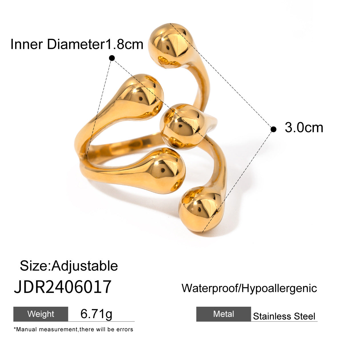 Gold ring for artistic souls