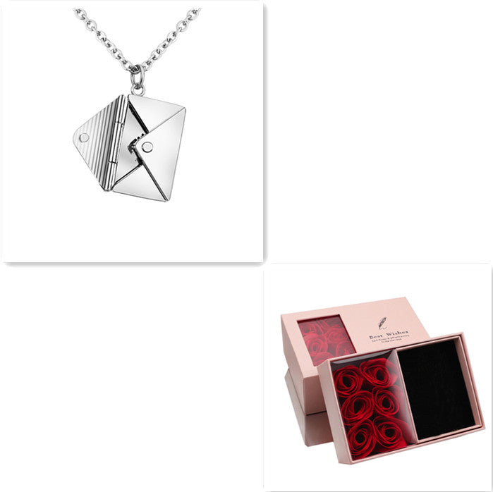Love Letter Envelope Pendant Necklace💌🤍