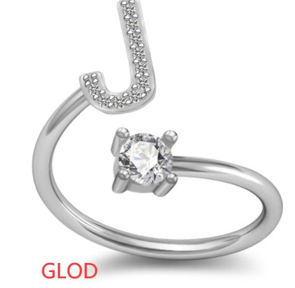 Your Initial, Your Story — Silver & Gold Letter Ring