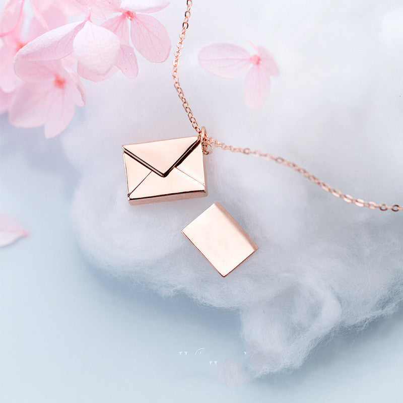 Love Letter Envelope Pendant Necklace💌🤍