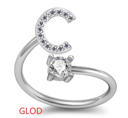 Your Initial, Your Story — Silver & Gold Letter Ring