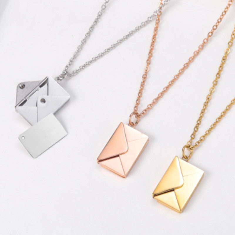 Love Letter Envelope Pendant Necklace💌🤍
