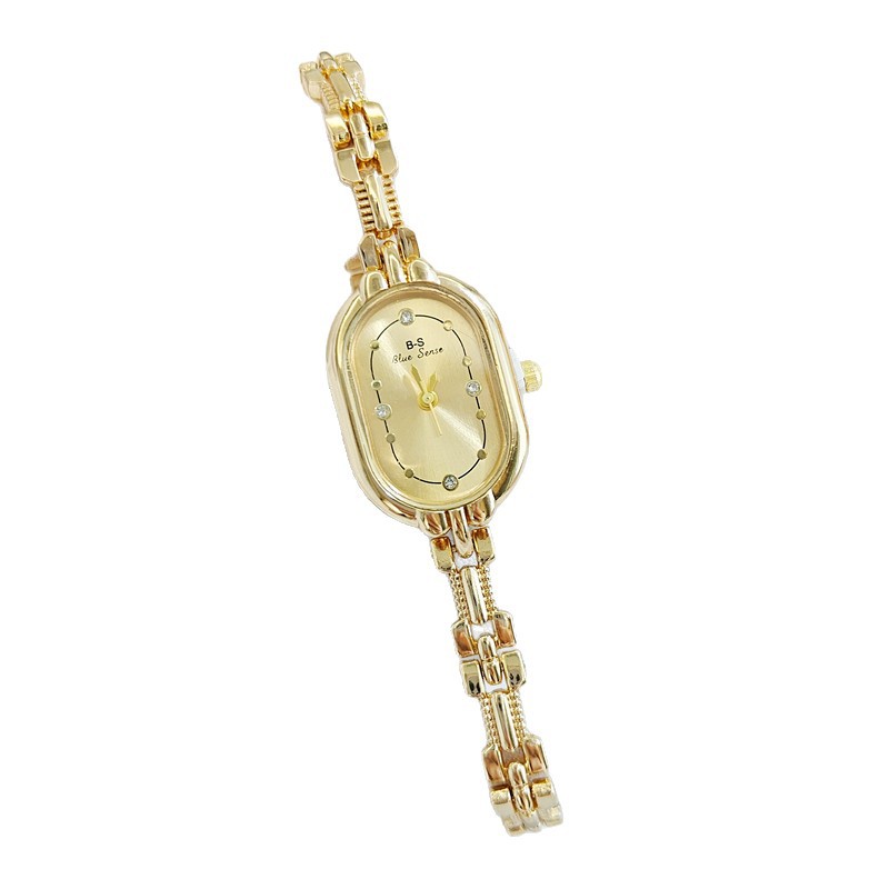 Retro Luxe Diamond-Encrusted Women's Watch